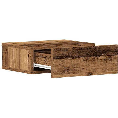  Plutajući noćni ormarići 2 kom staro drvo 40x32x15 cm Slike