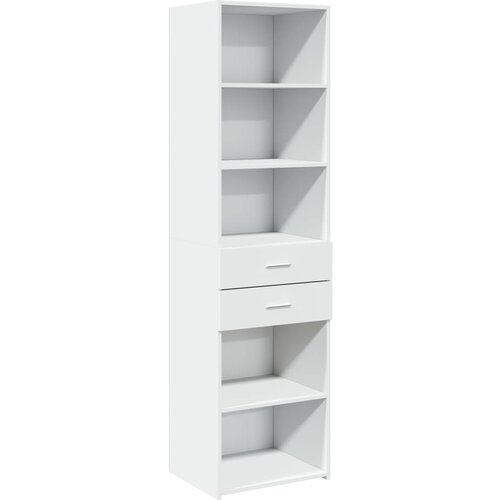 Maison Chic Visoka omara - Komoda - Predalnik bela 50x42,5x185 cm inženirski les, (21719658) Cene