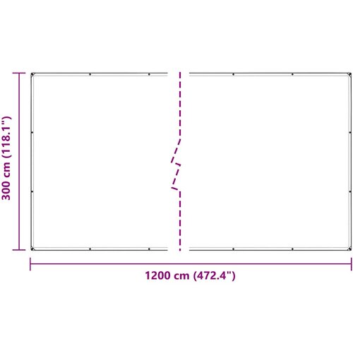  Prozirna cerada s u&amp;scaron;icama 3x12 m PVC Slike