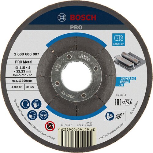 Bosch Metal brusna ploča PRO, 115x4 mm 2608600007 Cene