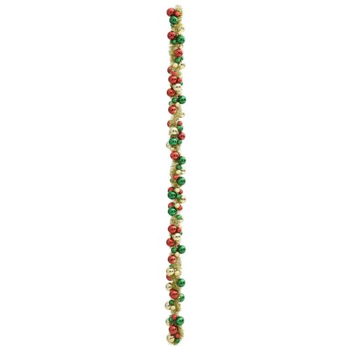 VidaXL Garland od božićnih kuglica &amp;Scaron;areni 186 cm Polistiren Slike