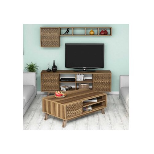Hanah home set namestaja za dnevnu sobu inci - orah Slike