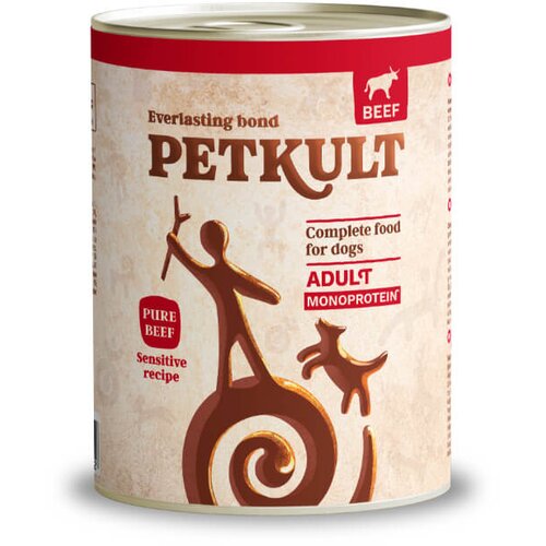 Petkult dog mono adult - govedina/riž 800g Slike