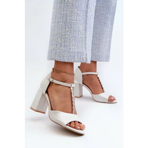 Kesi High-heeled suede sandals with silver cubic zirconia Aniya