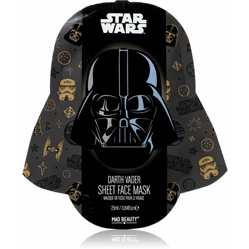 Mad Beauty Star Wars Darth Vader antioksidacijska maska iz platna z izvlečkom čajevca 25 ml