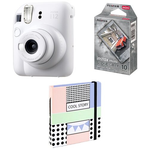 Fujifilm Instax mini 12 fotoaparat &ndash; clay white Set + film + album Cijene