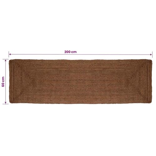  Tepih za područje Siva 60 x 200 cm Juta - 60 x 200 cm Siva Slike