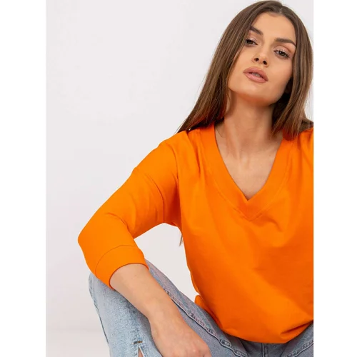 Fashion Hunters Basic orange Oliwia blouse