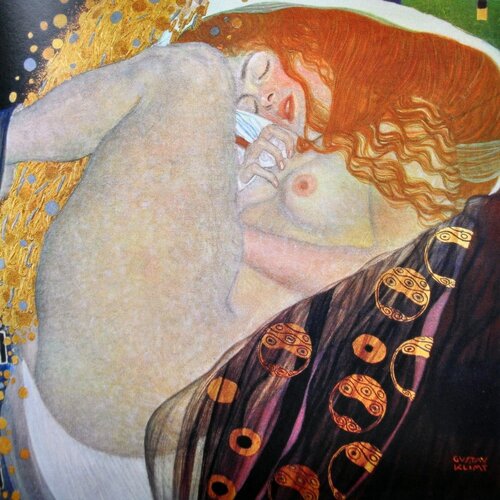 Fedkolor Slika reprodukcija 70x70 cm Danae, Gustav Klimt &amp;ndash; Slike