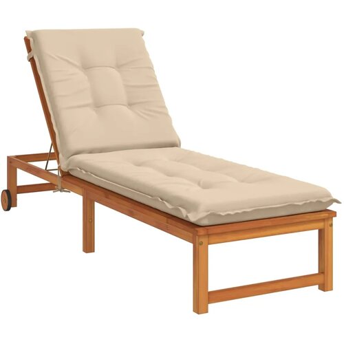  Jastučić za ležaljku GEMERT 100% poliester Krem 190 x 60 x 9 cm - Krem 190 x 60 x 9 cm Melange Slike