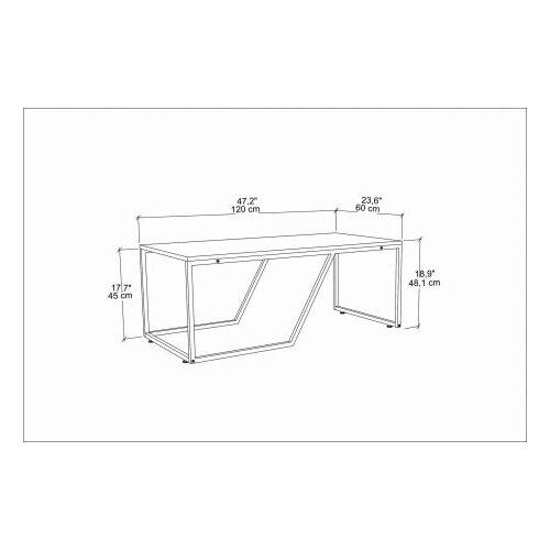 Woody Fashion wendy - black black coffee table Slike