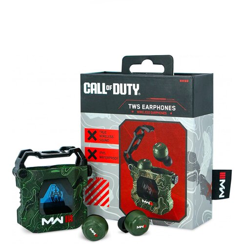 Call of Duty MW3 brezžične u&scaron;esne slu&scaron;alke TWS Olive Camo za Switch & PC & mobilne naprave OTL Cene