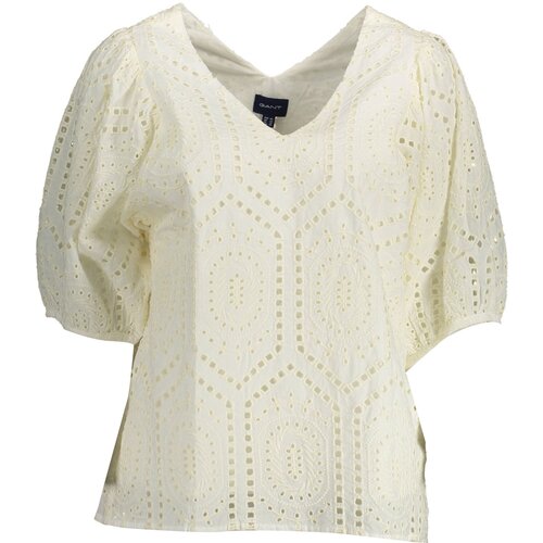 Gant WOMEN&#39;S SHORT SLEEVE T-SHIRT WHITE Cene