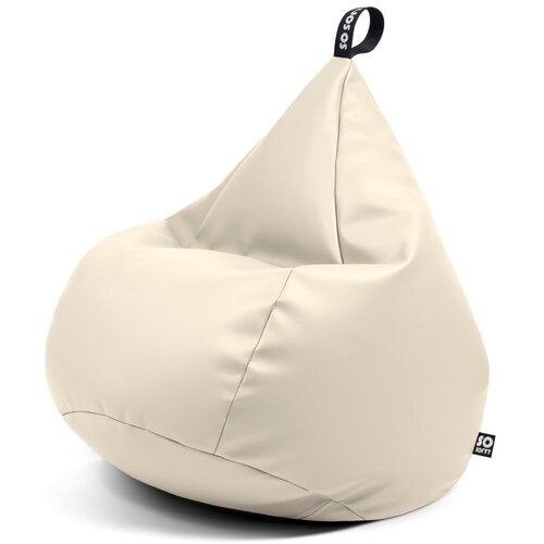 So Soft? Bež vreća za sjedenje od imitacije kože Drop XL &amp;ndash; Slike