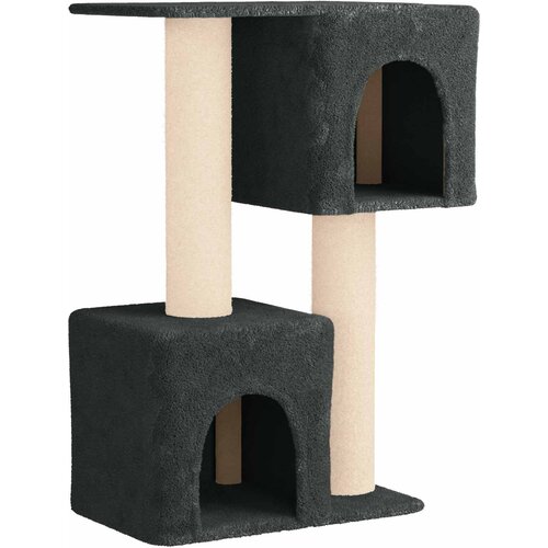 VidaXL Mačje drvo s sisalnim postoljima za grebanje Tamnosiva 114 cm - Tamnosiva Slike
