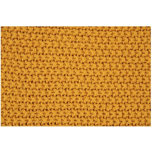 House Nordic Rumena pletena odeja iz recikliranega bombaža 130x170 cm Santos &amp;ndash; Slike