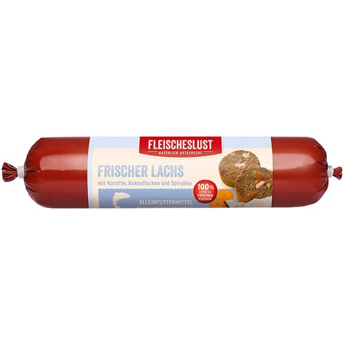 Fleischeslust Classic 6 x 800 g - Svež losos s spirulino in kokosom Cene