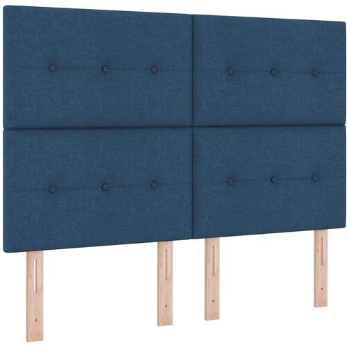 Box spring krevet s madracem Plava 140 x 190 cm tkanina Slike