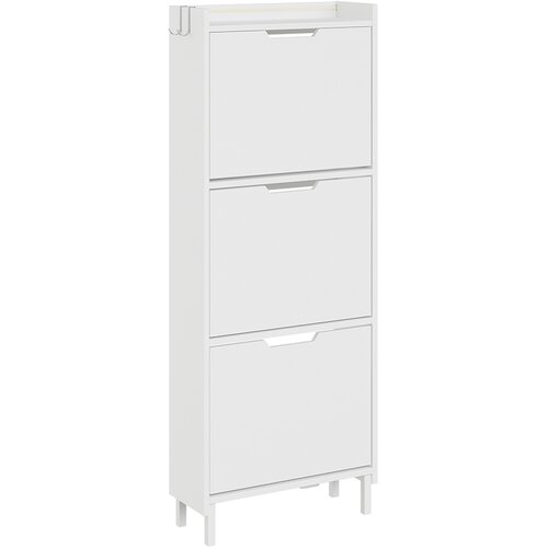 SoBuy Zložljiva omara za čevlje Bela 50x19x131cm FSR151-H-E-W, (5000227609) Cene