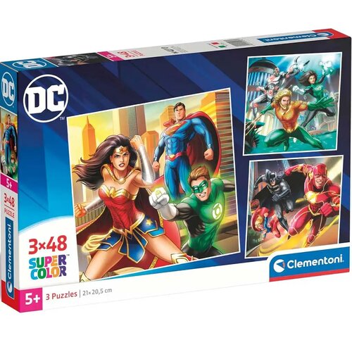 Clementoni DC Liga pravičnosti 3x48-delna Supercolor sestavljanka - Cene
