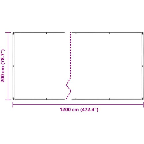  Prozirna cerada s u&amp;scaron;icama 2x12 m PVC Slike