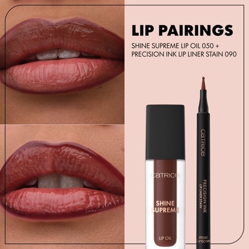 Catrice Precision Ink Lip Liner Stain olovka za konturiranje i fiksiranje ruža za dugotrajni efekt nijansa 050 Dressed In Drama 1 ml Slike