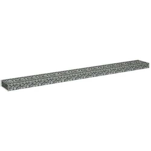 VidaXL gabionska povi&amp;scaron;ena gredica od pocinčanog čelika 270x30x10 cm Slike