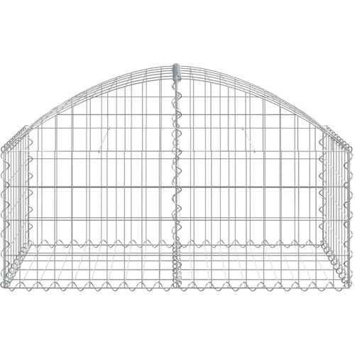  Gabionska ko&amp;scaron;ara s lukom 100x50x40/60 cm pocinčano željezo Slike