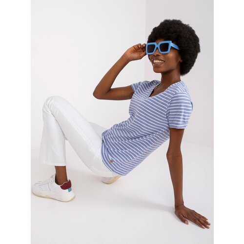 Factory Price T-shirt-D16054M02431A-white-blue Slike