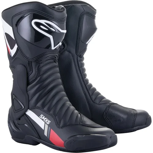 Alpinestars SMX-6 V2 Boots Black/White/Gray 44 Motoristični čevlji