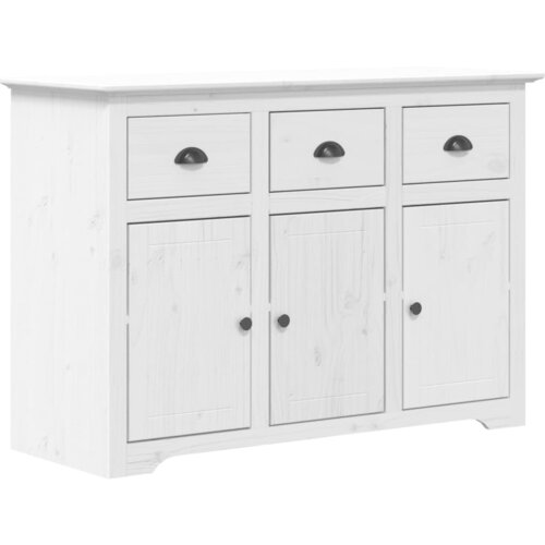 Maison Chic Komoda - Predalnik BODO bela 115,5x44x80 cm trdna borovina, (21718290) Cene