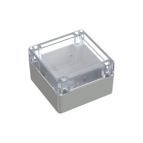 TRU COMPONENTS 6U07121208437 TC-13865116 industrijsko kućište 119.9 x 119.9 x 75 ABS, polikarbonat svijetlosiva, prozirn Cene