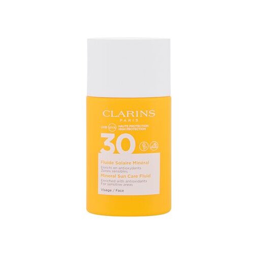 Clarins sun care mineral SPF30 mineralni samoporjavitveni fluid za obraz 30 ml za ženske Cene
