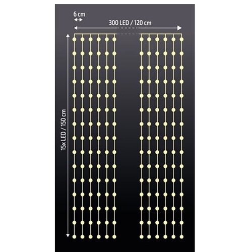  LED zavesa LED/3xAA Slike