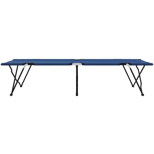  Sklopivi kamperski krevet 2 pcs Plava 206 x 76 x 74 cm Slike