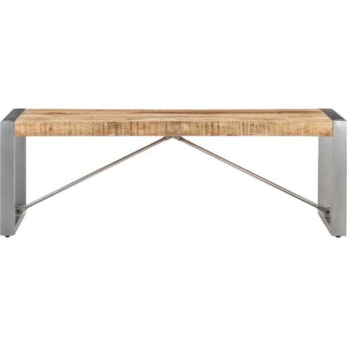 Maison Chic Klubska mizica - kavna mizica - Nizka mizica 120x60x40 cm robusten mangov les, (21753408) Slike