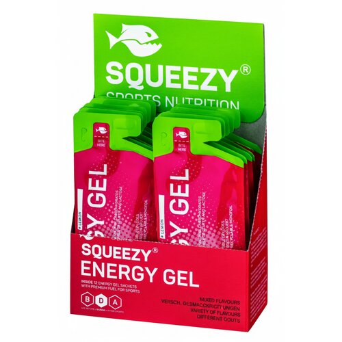 Squeezy Energy Gel Box 12 &times; 33 g - me&scaron;ano Cene