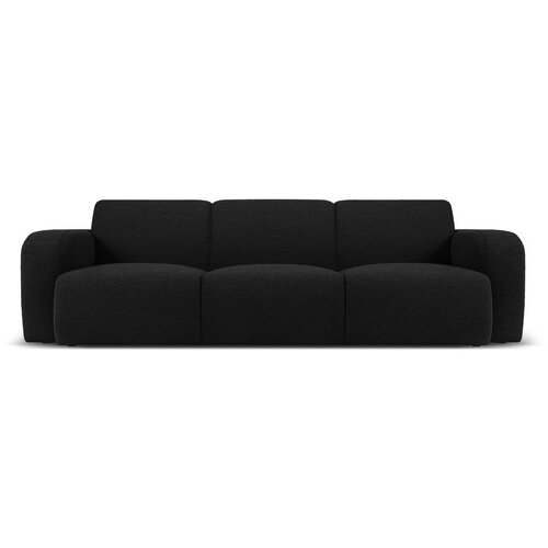 Micadoni Home Črna sedežna garnitura iz tkanine bouclé 235 cm Molino – Cene