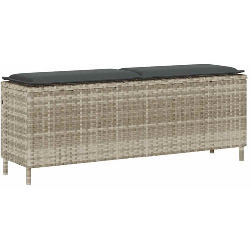  Vrtna klupa s jastukom svijetlosiva 110x30x40 5 cm poli ratan - Svjetlosiva i tamnosiva 1 1 1 Cijene