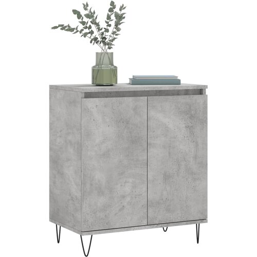  Komoda siva boja betona 60x35x70 cm od konstruiranog drva Slike