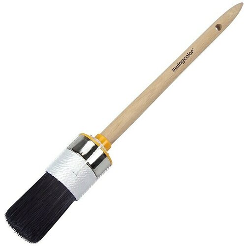 SWINGCOLOR Premium Okrugli kistovi Lak (Veličina kista: 08, All-in-one čekinje, Prirodno drvo) Cijene