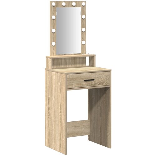 vidaXL Hrast Sonoma Iverna plošča 50 x 41 x 140 cm Ogledalo, (22067606) Cene