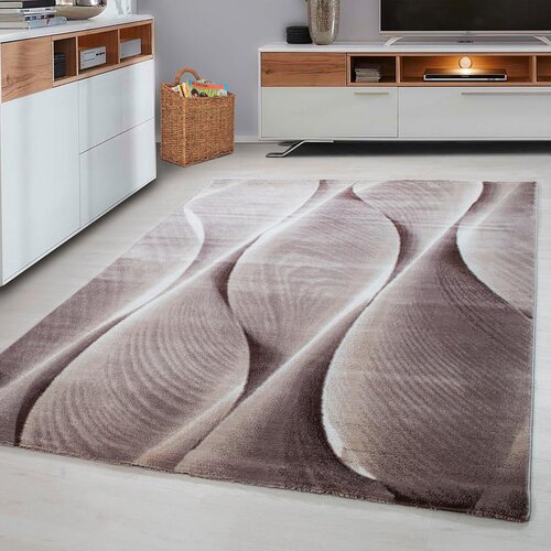 Novel Ravno Tkana Preproga Parma, Rjava, 240x340cm Slike