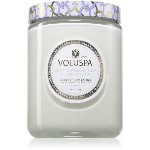 VOLUSPA Maison Blanc Mountain Lavender &amp;amp; Chamomile di&amp;scaron;eča sveča 510 g Slike