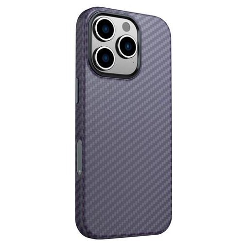 Swissten maskica SHELL MagStick za iPhone 16 PRO MAX carbon ljubičasta Slike