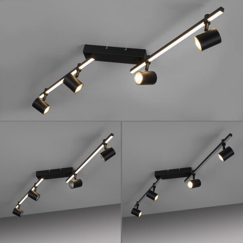 PAUL NEUHAUS 6525-18 - LED spot svetiljka BARIK 4xGU10/4,5W/230V + LED/10W Slike