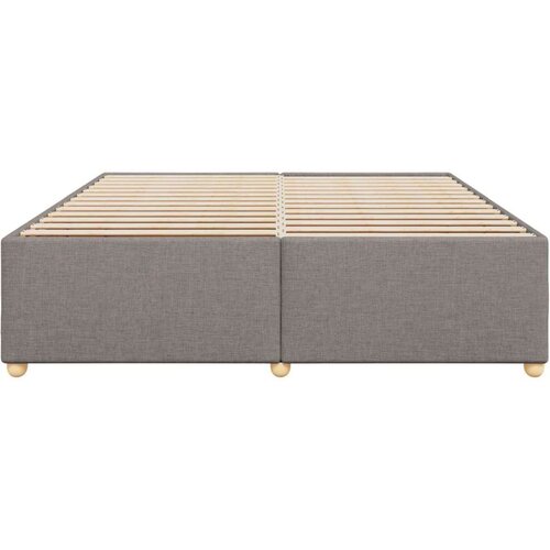 VidaXL okvir za krevet bez madraca smeđesivi 200x200 cm od tkanine Slike