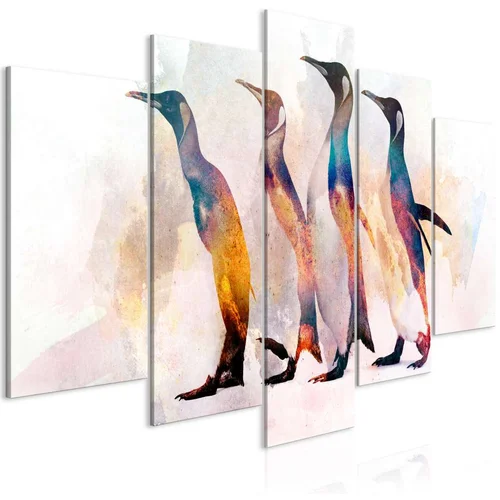  Slika - Penguin Wandering (5 Parts) Wide 100x50