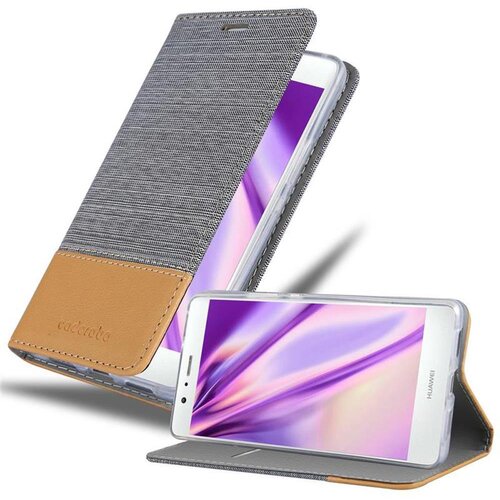 Cadorabo Ohi&scaron;je, združljiv s Huawei v svetlo sivo rjavi barvi - za&scaron;čitni pokrov z magnetnim zapiranjem, stoječo funkcijo in režo za kartico, (20570041) Cene