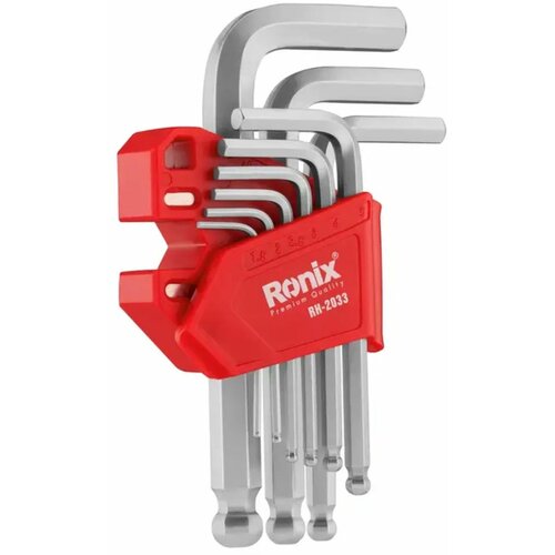 Ronix magnetni hex ključevi set 9-delni cr-v RH-2033 1.5-10mm Slike